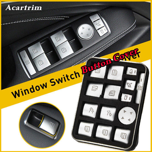 14pcs Door Armrest Window Lift Control for Seat Switch Button Fit for Benz W204 W212
