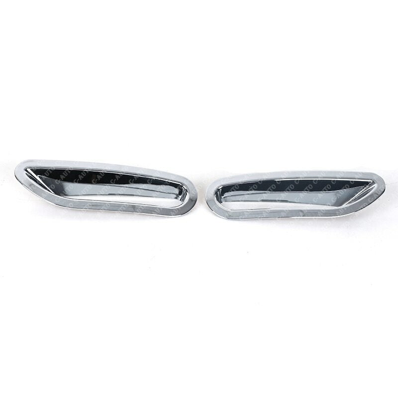 1Pair Silver Rear Fog Light Lamp Cover for Nissan Rogue X-Trail (T32) 2014 2015