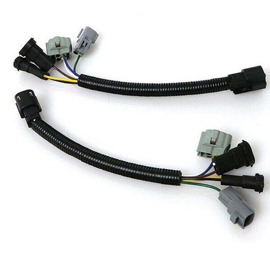 LED headlight conversion wiring harness adapter plug and layout for Toyota Tacoma 2016 - 20