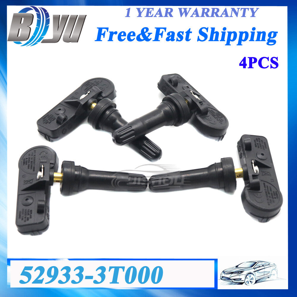 4x Tire Pressure Sensor for Kia K900 2015-17 TPMS 433MHz 52933-3T000 529333T000