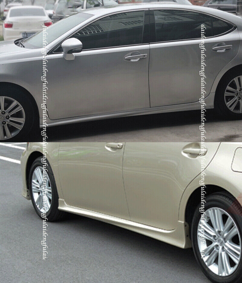 Side Skirt Bodykit Spoiler Lip Guard Unpainted for Lexus ES250/300h/350 2013-15