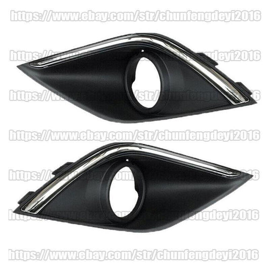 2pcs Front Bumper Bezel Fog Lamp Light Cover for Mitsubishi Outlander 2016-2020