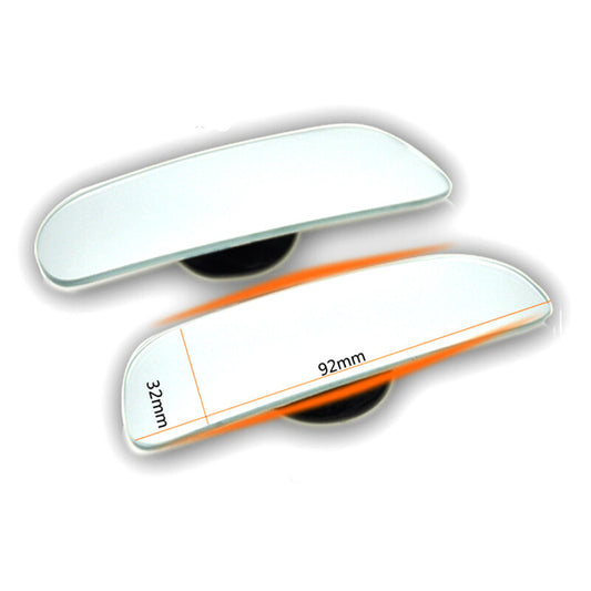 A pair of 360¡ã rotating wide-angle convex rear side view blind spot mirrors for cars.
