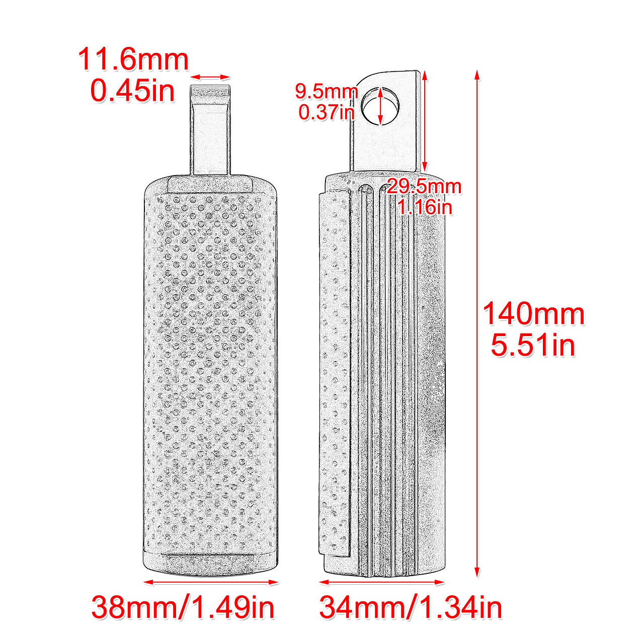 Chrome Male Mount Foot Pegs Footrests Fit for Harley Touring Road Electra Glide