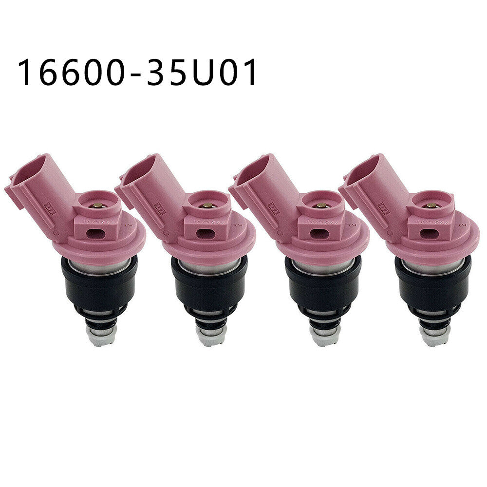4PCS Pink Fuel Injector 16600-35U01 for Nissan Maxima A32 S VQ20DE SE SLX 20G