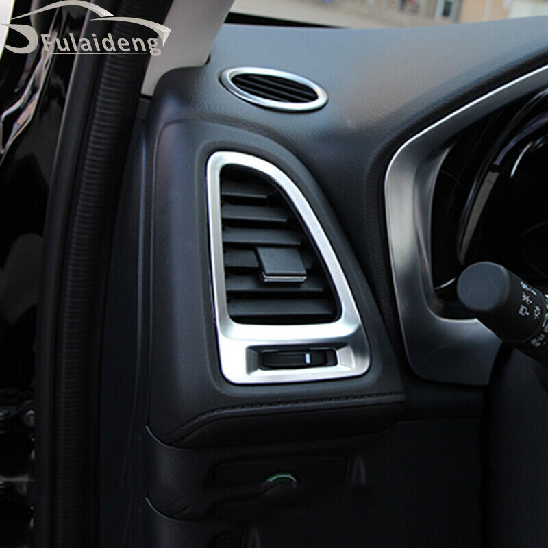 for Honda HR-V 2016-2022 Silver Central Console Air Outlet Vent Cover Trim 5Pcs