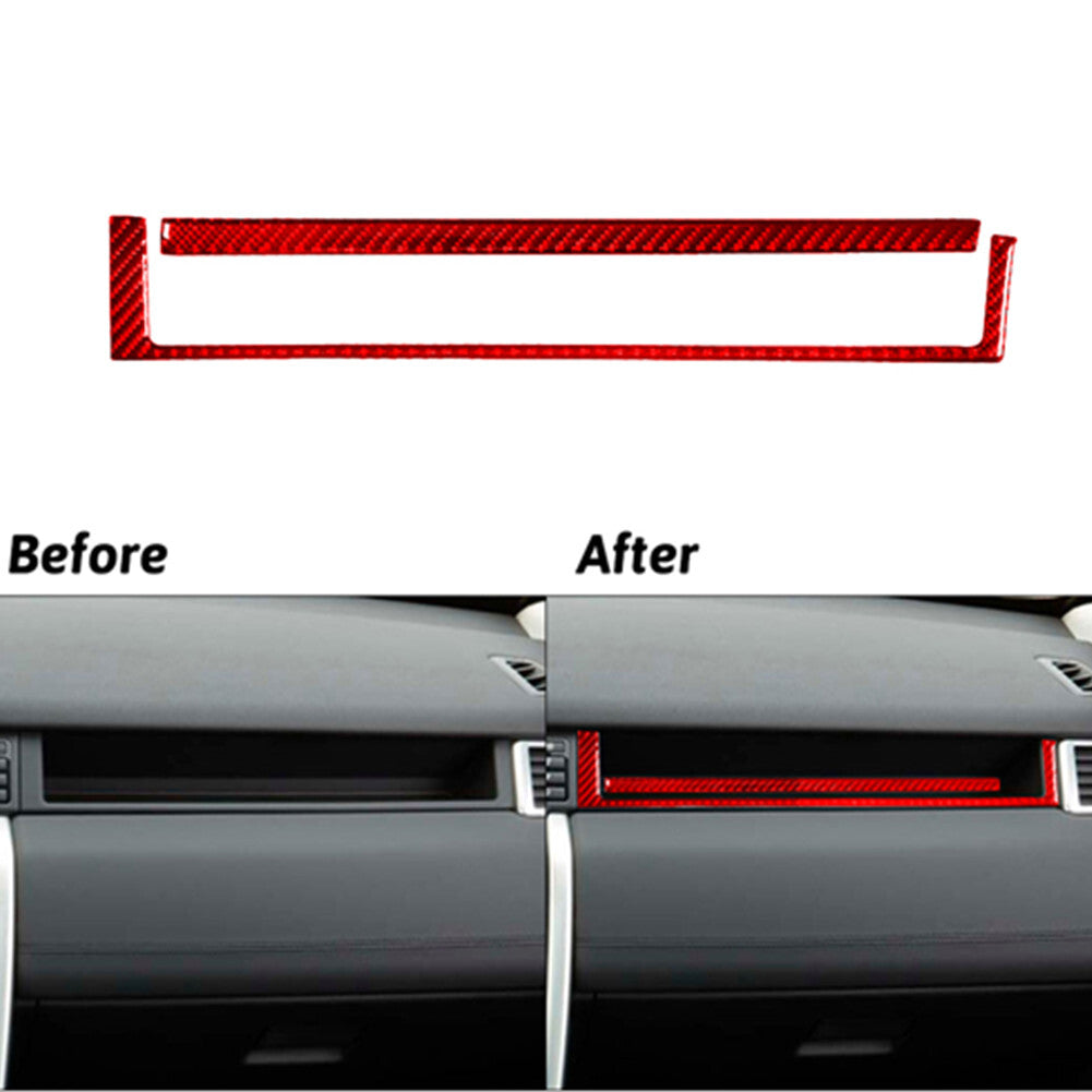 Red Carbon Fiber Storage Cover Trim for Land Rover Discovery Sport 2015-2019