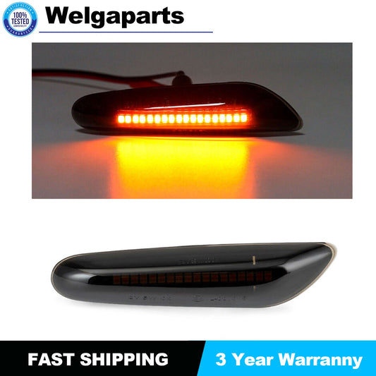 2x Fender Side Turn Signal Lamp Lights for BMW E88 E90 E92 E82 E91 63137165741