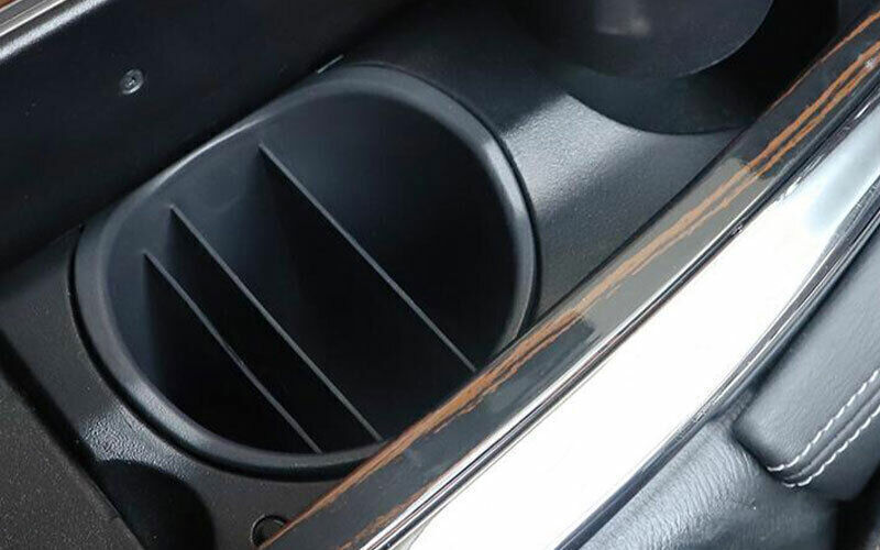 1P Middle Armrest Water Cup Storage Box Black for Nissan Armada Patrol 2017-2020
