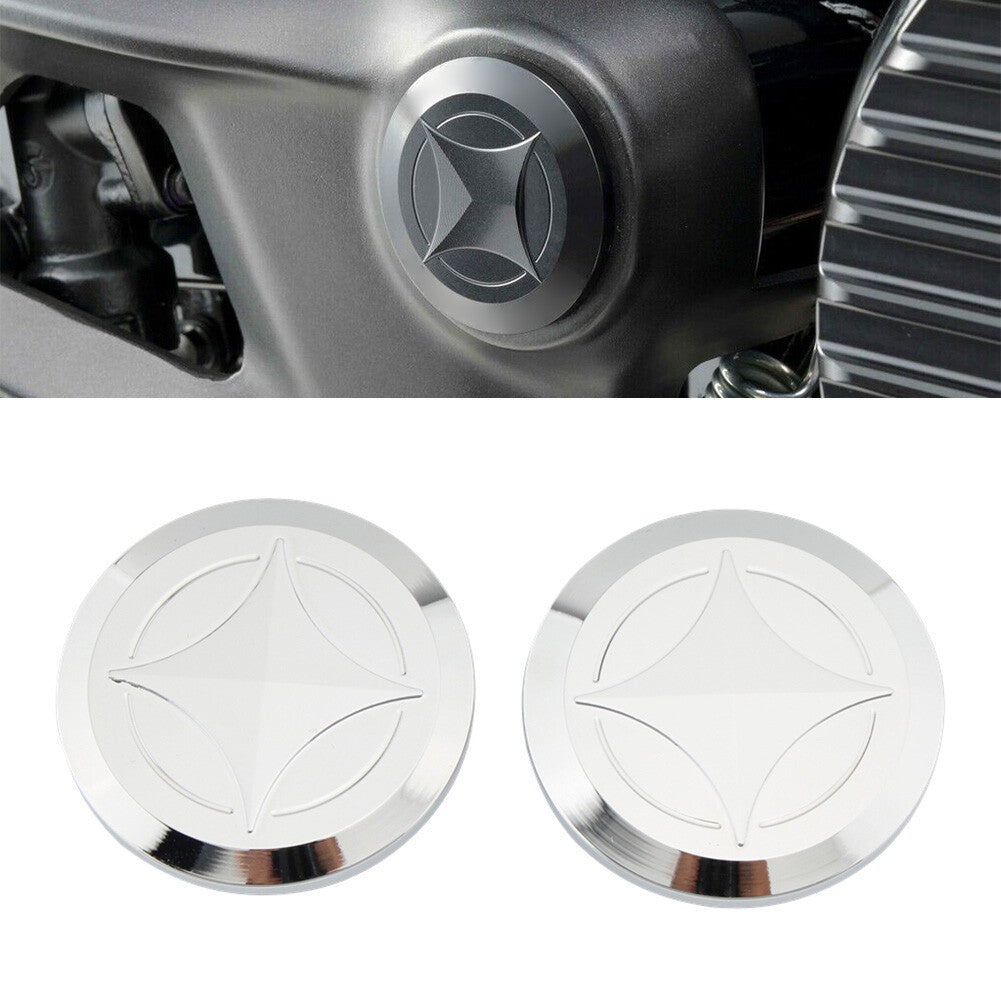 for Honda GB350 NC59 CB350 2021-2022 Aluminum Frame Hole Plug Cap Cover Chrome