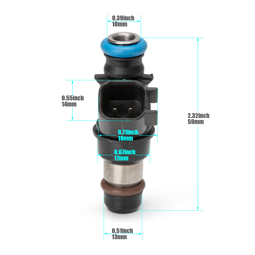 12580681 4PCS Fuel Injectors for BUICK RAINIER for CADILLAC for ESCALADE for CHEVROLET for GMC