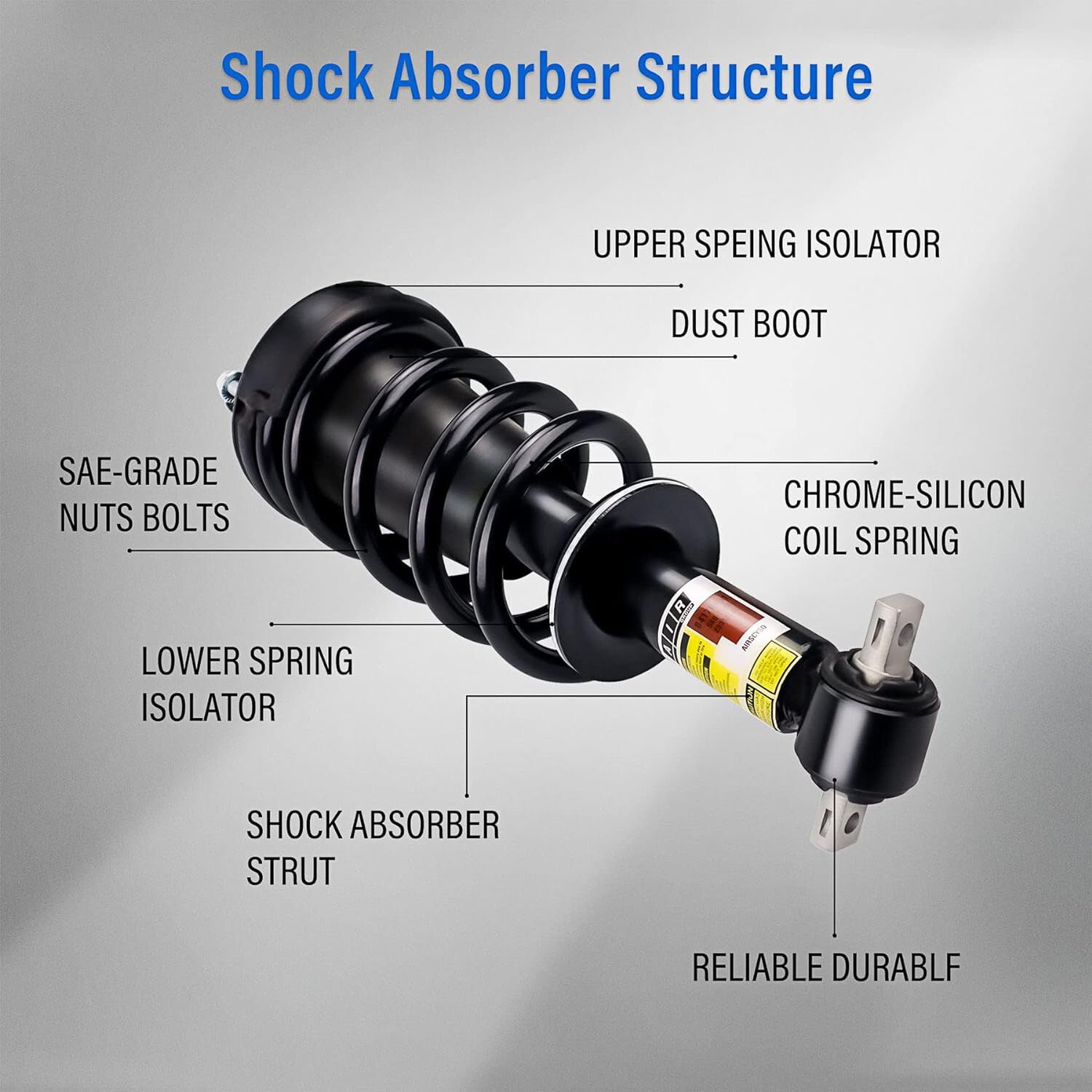 4x Front Rear Shock Struts w/MagneRide Fit for Cadillac for Escalade Tahoe for GMC 2007-2014