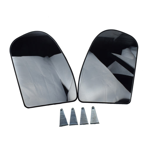 A pair of mirrored glass panels suitable for MERCEDES-BENZ C230 C240 C280 C320 E280 E300