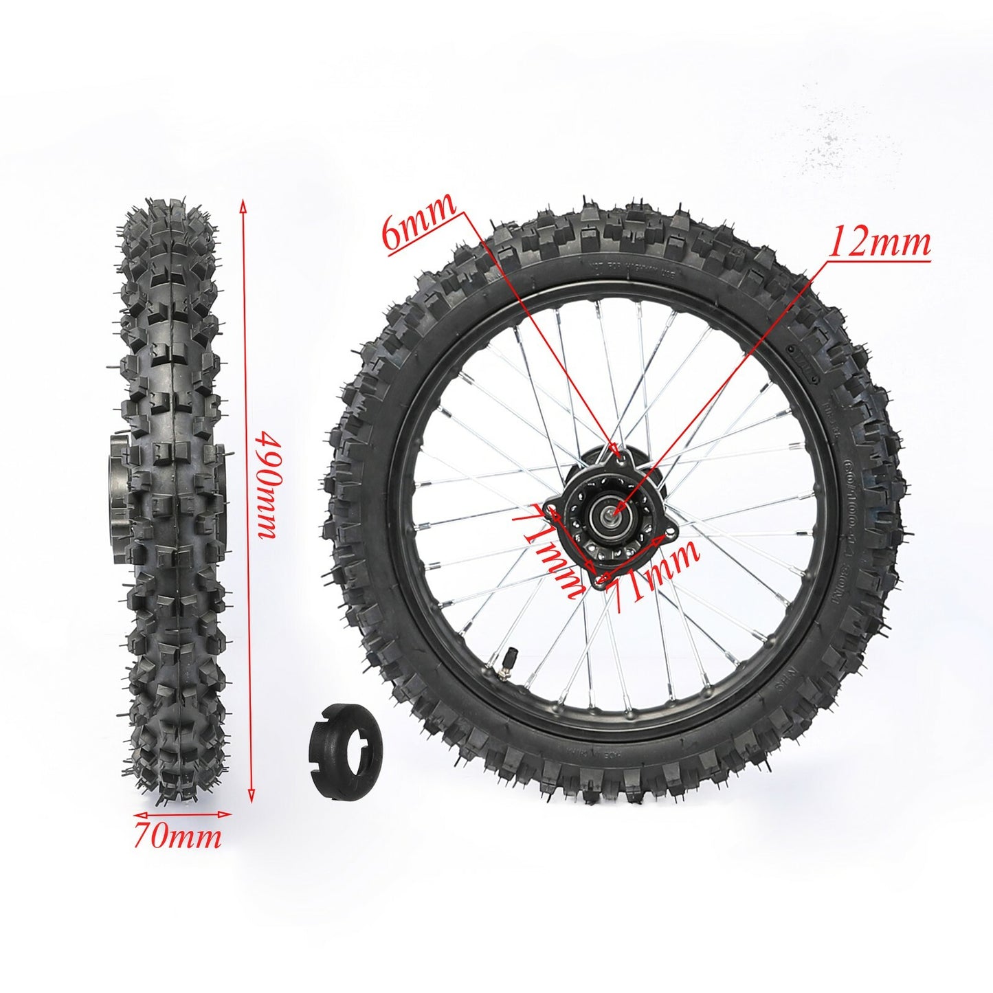 14-inch wheels, 60/100-14 tires, front fork assembly, pit-type bicycle cooler, Taodao SSR 110cc