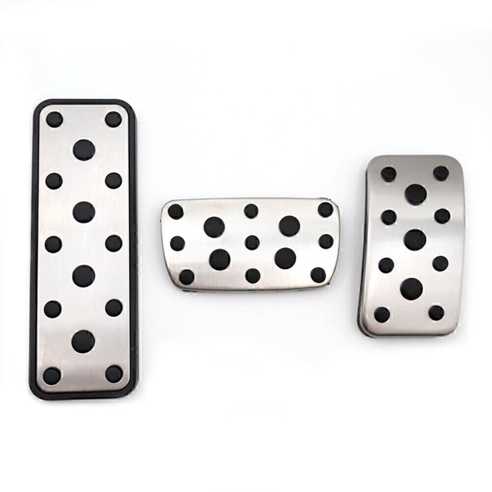 3-Piece Car Foot Gas Brake Pedal Cover Kit for Subaru Legacy 15-20 Outback 14-20