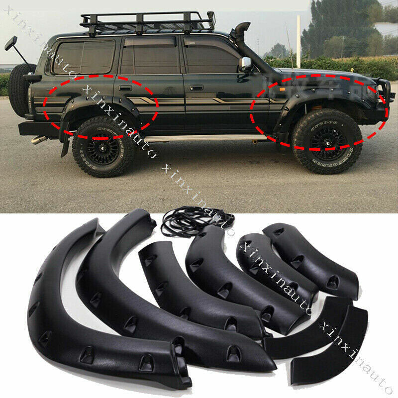 for Toyota for Land Cruiser LC/FJ80 1991-97 Fender Flares Wheel Arches Wide body 6x