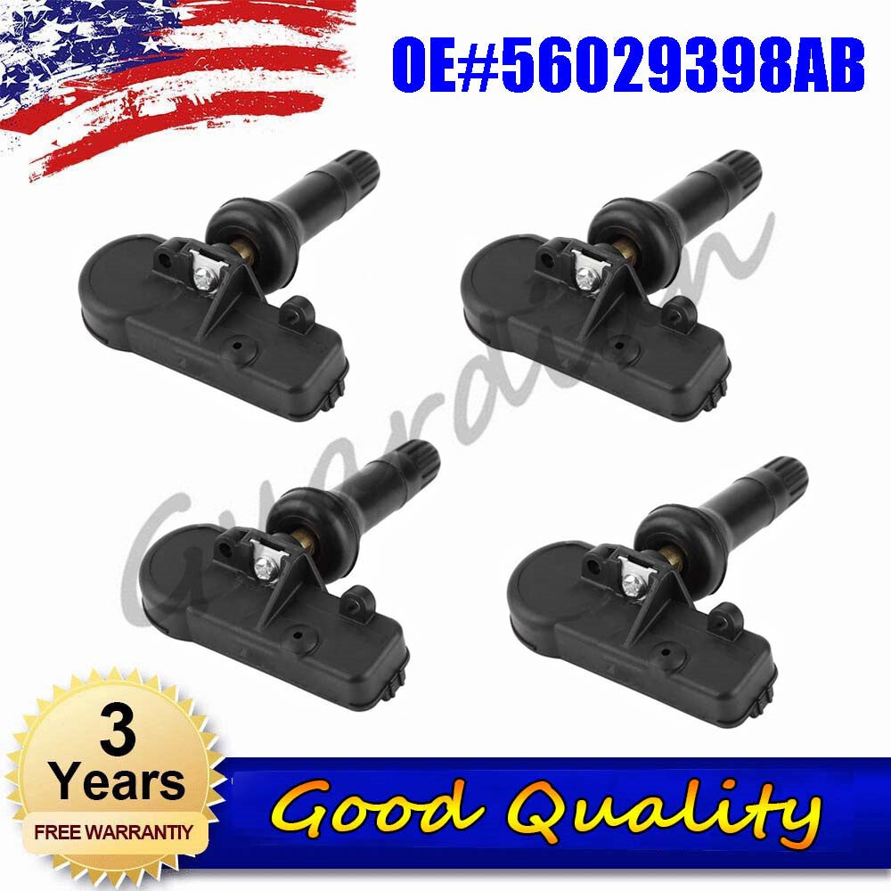 4pcs Tire Pressure Sensor for Dodge for Ram 1500 2500 4500HD 5500HD 56029398AB