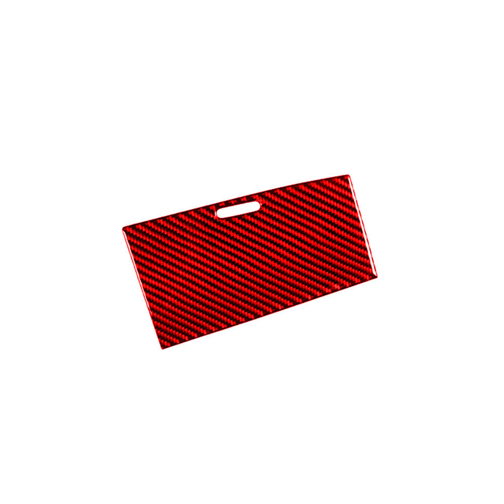 Center Console Water Cup Panel Trim Cover Carbon Fiber for Acura TSX 2003-08 Red