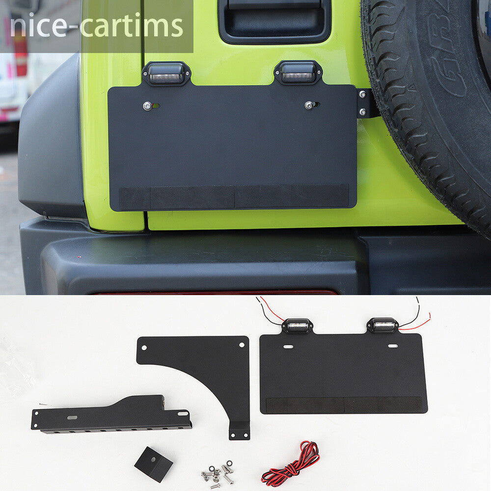 Iron Rear License Plate Frame Holder Mounting Bracket for Suzuki for Jimny 2019-2023