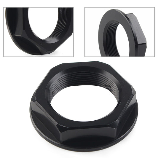 Triple Tree Stem Yoke Center Hole Mutter f¨¹r Universal Motor Aluminum Schwarz