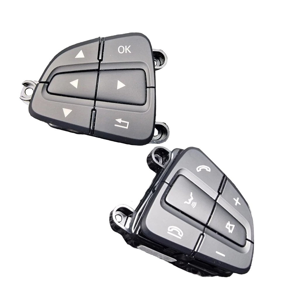 Set of 2 Steering Wheel Switch Button Cover for SL SLC SLK CLA GLA GLE GLS Black
