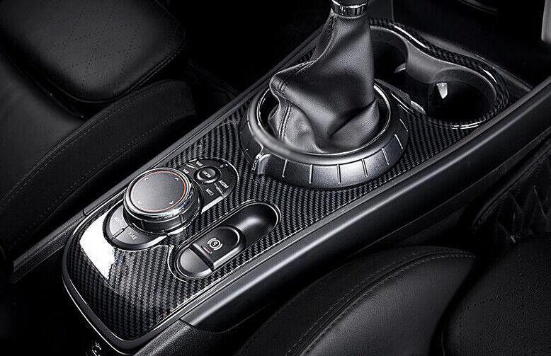 Carbon Fiber Steel Console Gear Shift Cover Trim for Mini Cooper Countryman F60