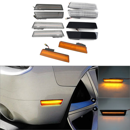 2x LED Front Side Marker Lights Fit for Dodge for Challenger 2008-2014 2009 2010 2011 12