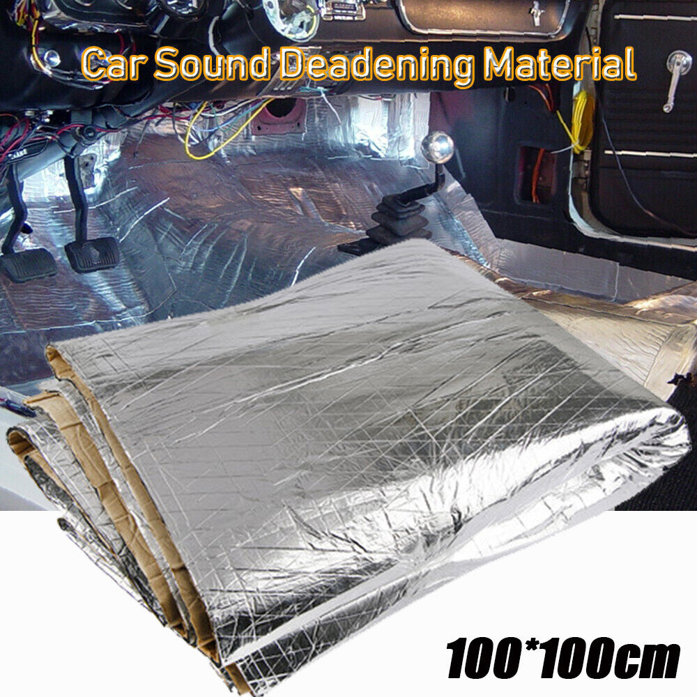 Heat Shield Car Insulation and Soundproofing Pad 100100 cm