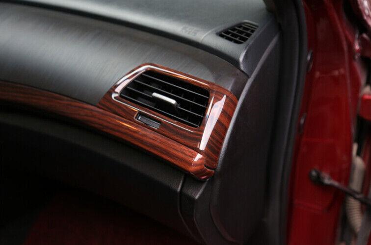 Wood Grain for Honda Accord Crosstour 2008-2013 Console LR Air Outlet Vent Trim