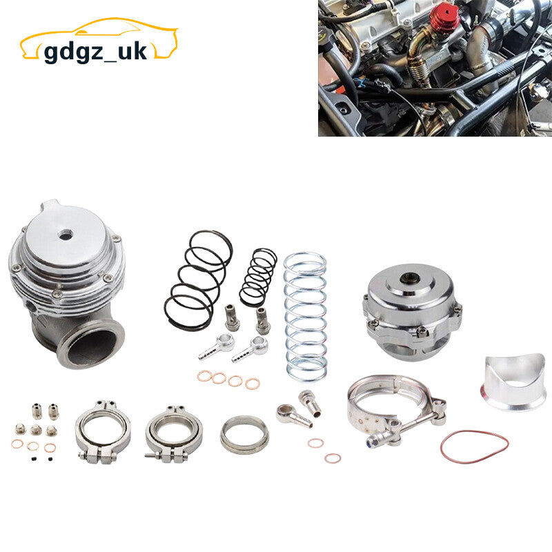 44MM External Wastegate External Turbo w/ V-Band Flange 50mm Blow Off Valve BOV
