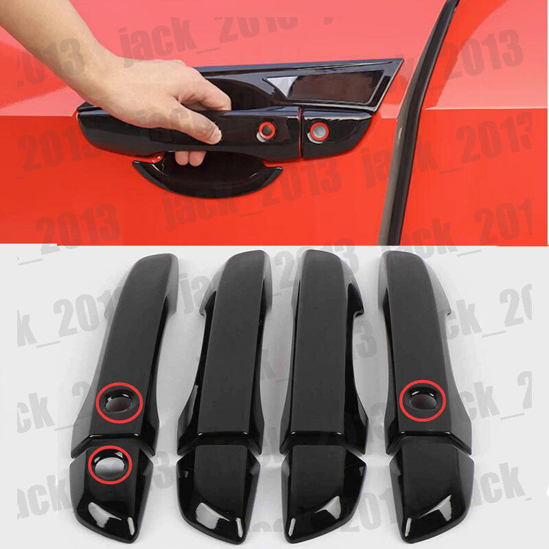 For 2016-2021 for Honda for Civic Glossy Black style Side Door Handle Covers Trim 8PCS