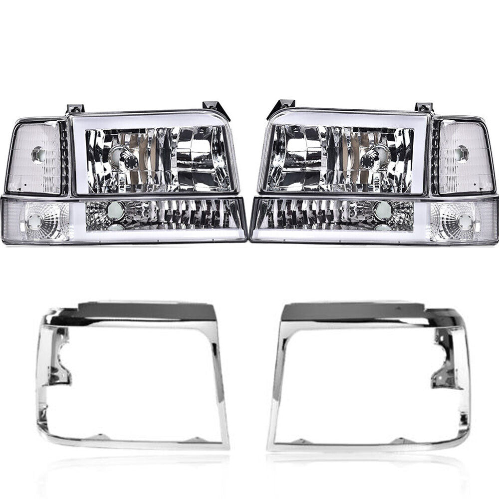 92-96 F150 F250 LED DRL Yellow Water + Gold Watch