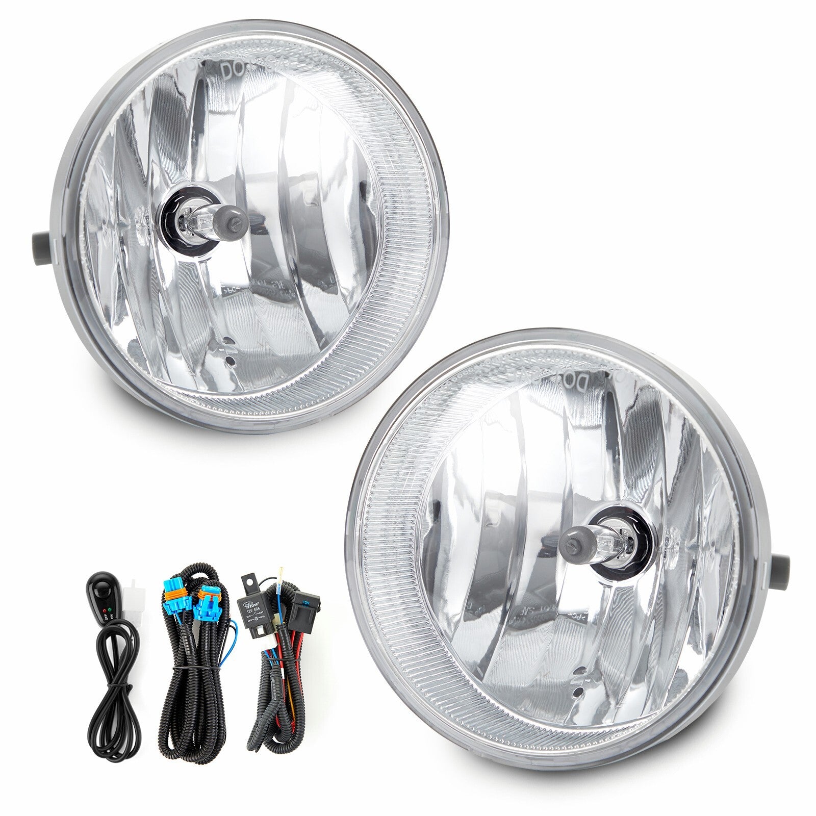 Suitable for 2007-2013 for Toyota Tundra front bumper fog lights (1 pair, left and right).