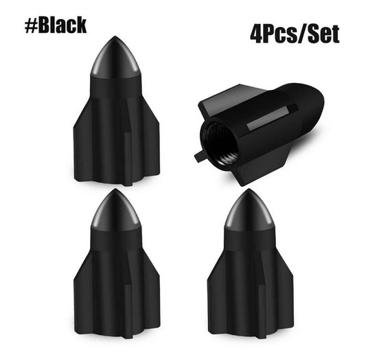 4-piece car tire valve cover rod air dust cover dustproof Neo chrome alloy bomb for Volvo