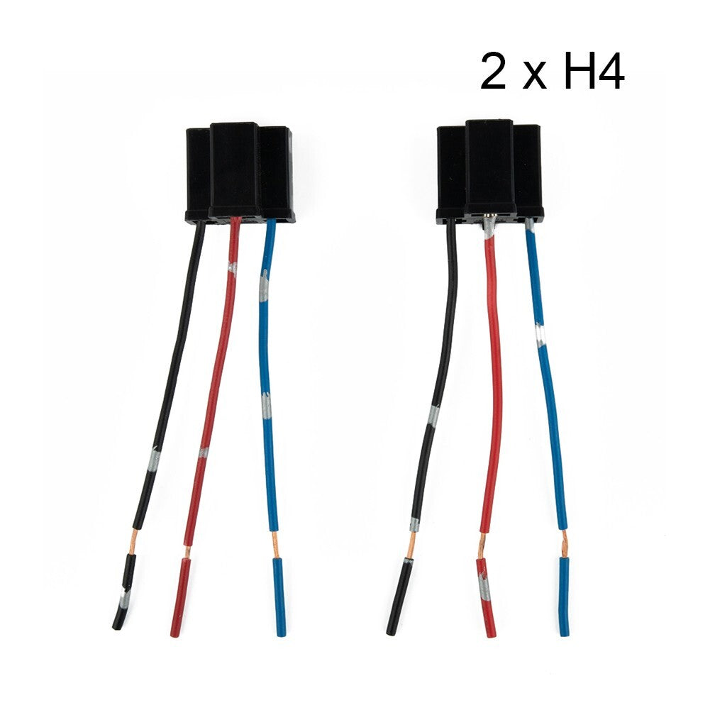 Useful Socket Part 12/24V 2 X 2pcs 3 Pin Accessories Connector H4 Plug