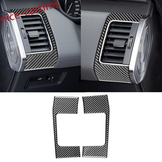 2¡ÁCarbon Fiber Side Air Vent Outlet Panel Cover For LR for Range Rover Sport 2014-17