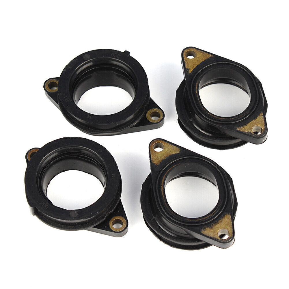 4PCS Carburetor Holder Intake Manifold Boot Adapter for Yamaha YZF-R6 YZF600 R6