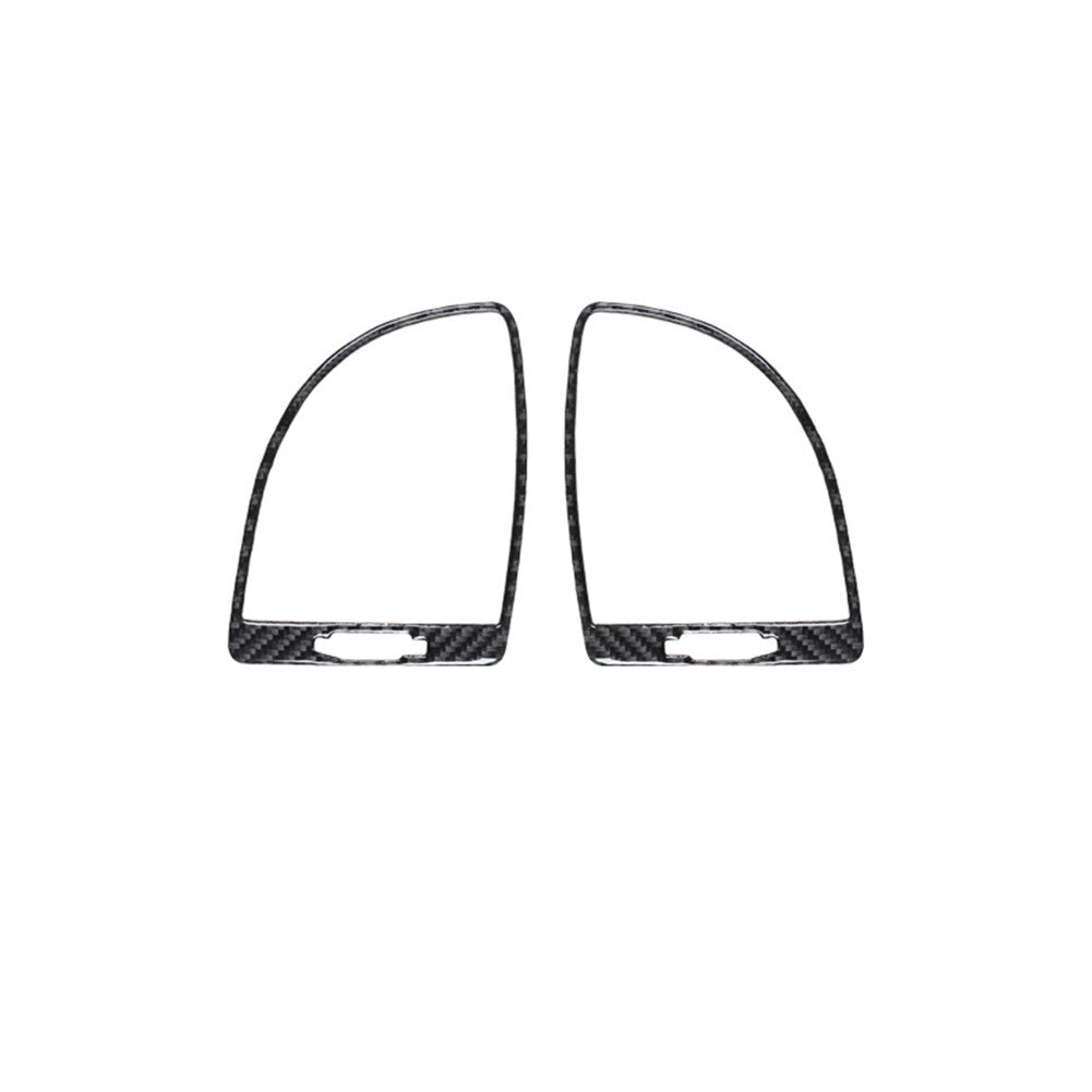 2Pcs Air Vent Frame Trim Cover Carbon Fiber Interior for Chrysler 300 2015-2017