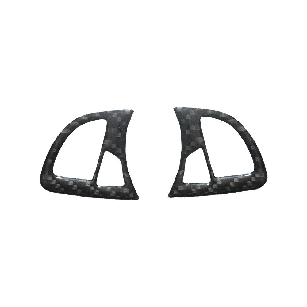 2-Piece Carbon Fiber Steering Wheel Button Cover Trim for BMW Z4 E85 (2003-08-)