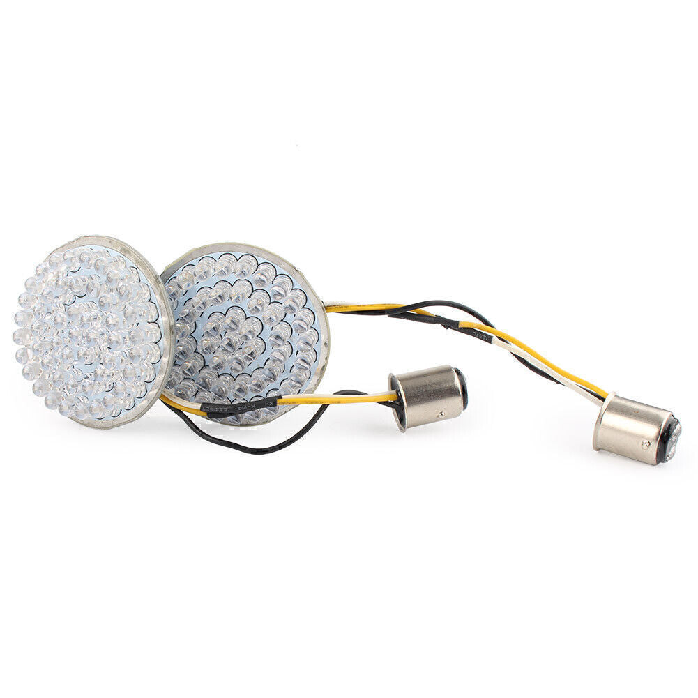 2 Style 1157 Rear LED Turn Signal Light Inserts Bulb Fit for Harley Touring