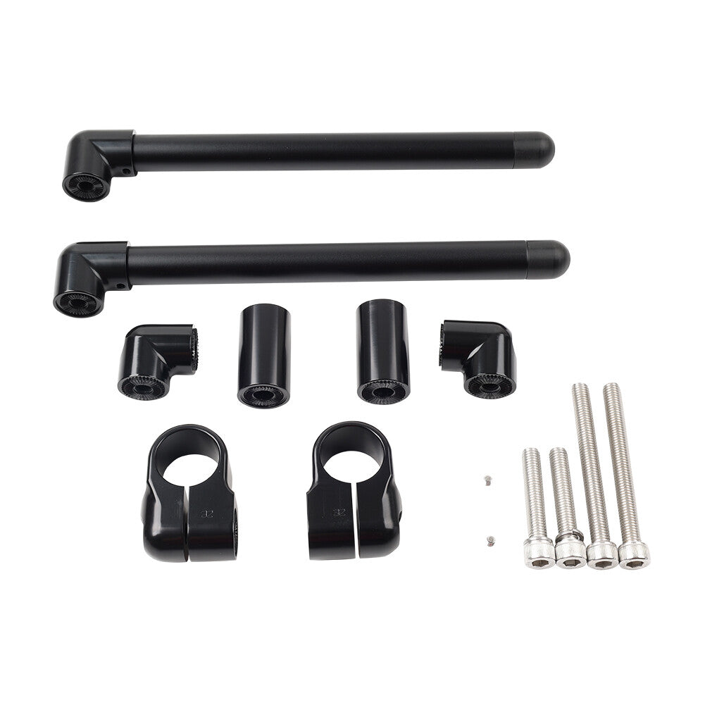 Motorcycle 32MM Cafe Racer Bars 7/8 Universal Clip-On Handlebar Fork Tube