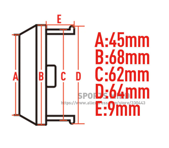 New 4x56mm black wheel decals, rim decals, and wheel stickers by Vossen.