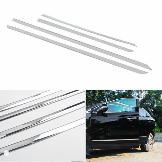 for Cadillac XT5 2017-24 Chrome Steel Side Door Body Guard Molding Cover Trim 4X