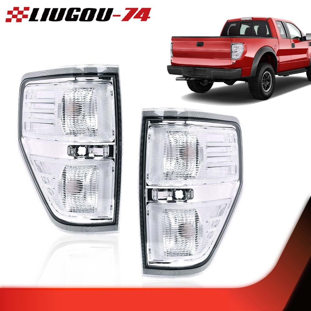 Suitable for 2009, 2010 - 2014 for Ford F-150 F-150 pickups with chrome trim and halogen taillights.
