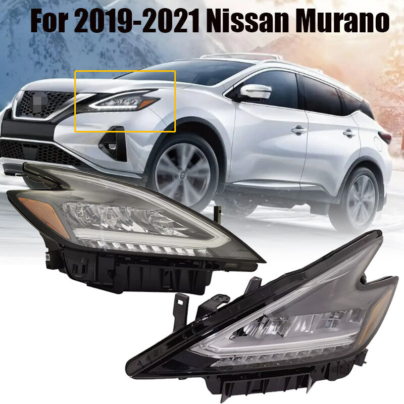 Driver and Passenger For 2019 2020 2021 for Nissan Murano PAIR All LED Head Light