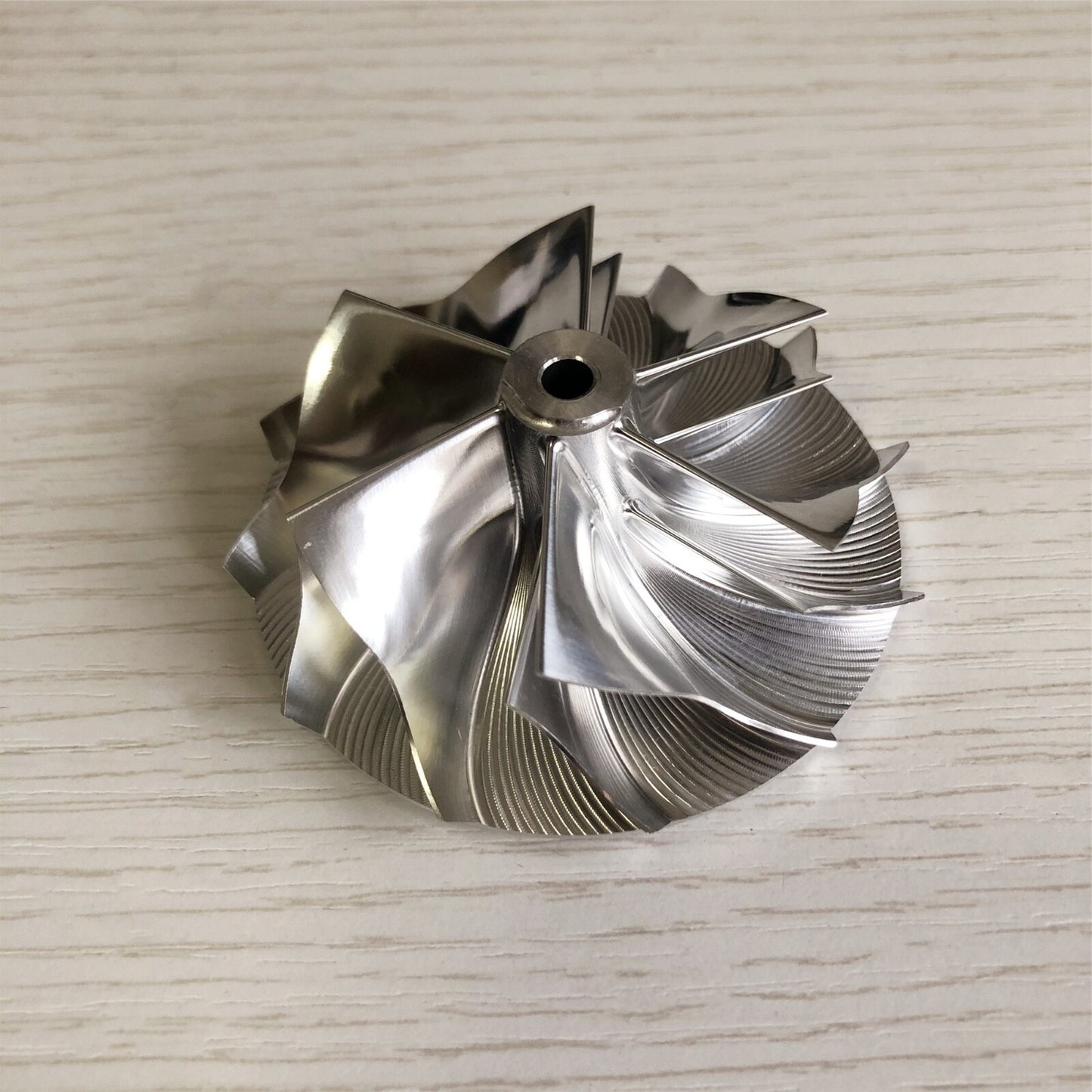 K04 54.20/66.56 mm 6+6 blade high-performance turbine blank compressor wheel