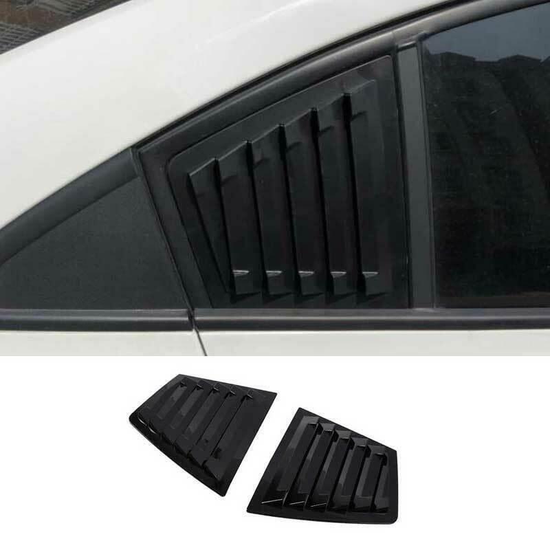 for Chevrolet for Cruze 2010-2016 Matte Black Rear Quarter Window Louver Scoop Vent