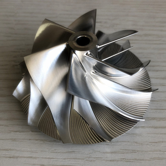 T04E 56.48/74.99mm 442476-0014 6+6 blade performance billet compressor wheel