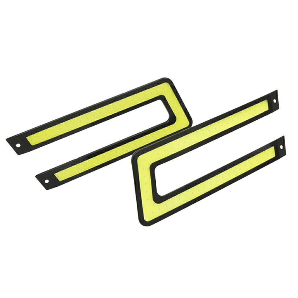 For Universal Car Driving Fog Lamp 12V White COB DRL LED Daytime Running Light