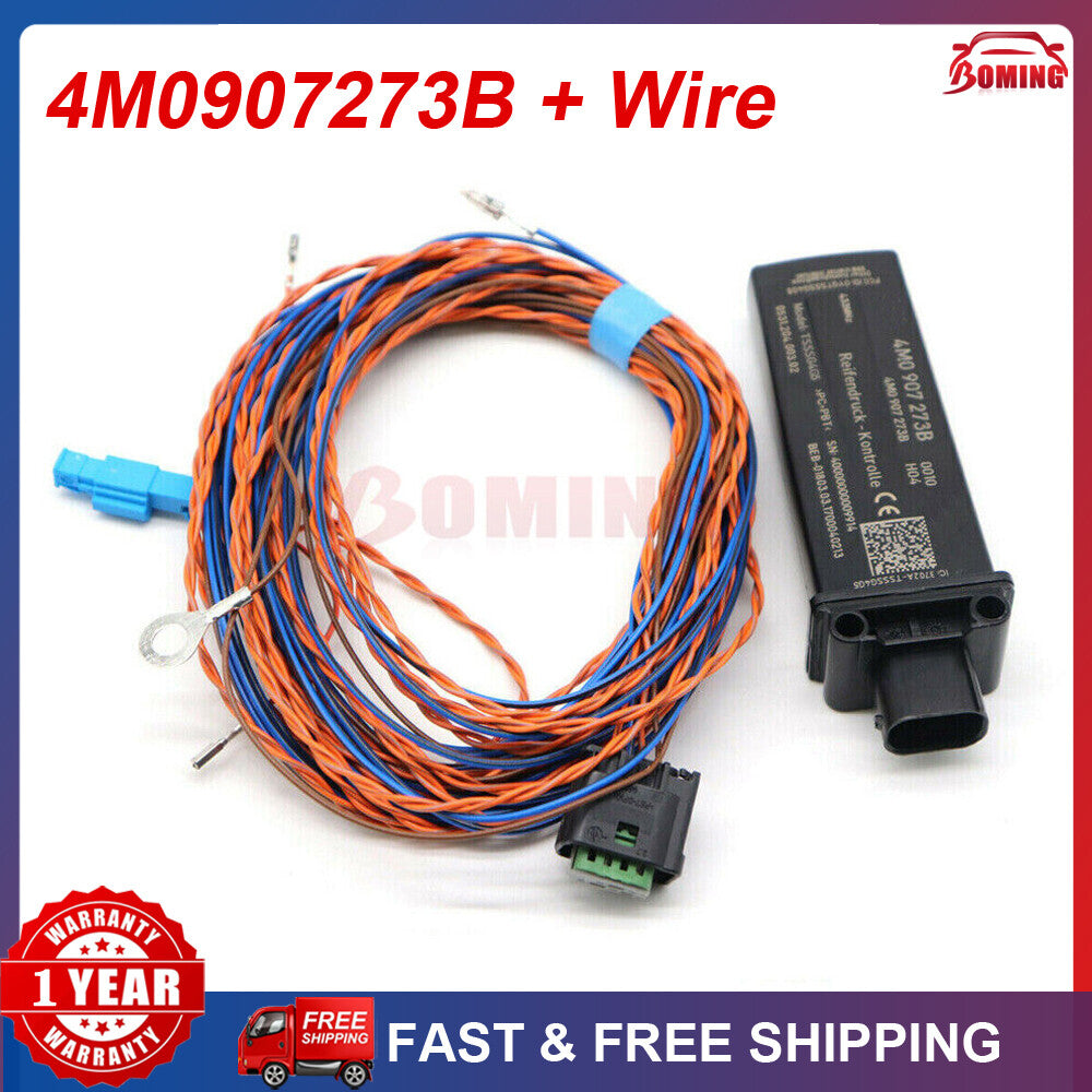 TPMS for AUDI RS3 RS4 RS5 for A6 A7 for A8 Q7 Q8 Tire Pressure Module 4M0907273B + Wire